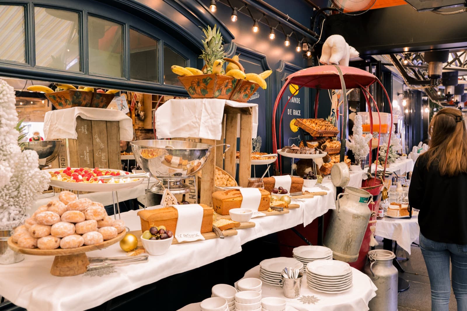 Le buffet du brunch du Passage Saint-Honoré